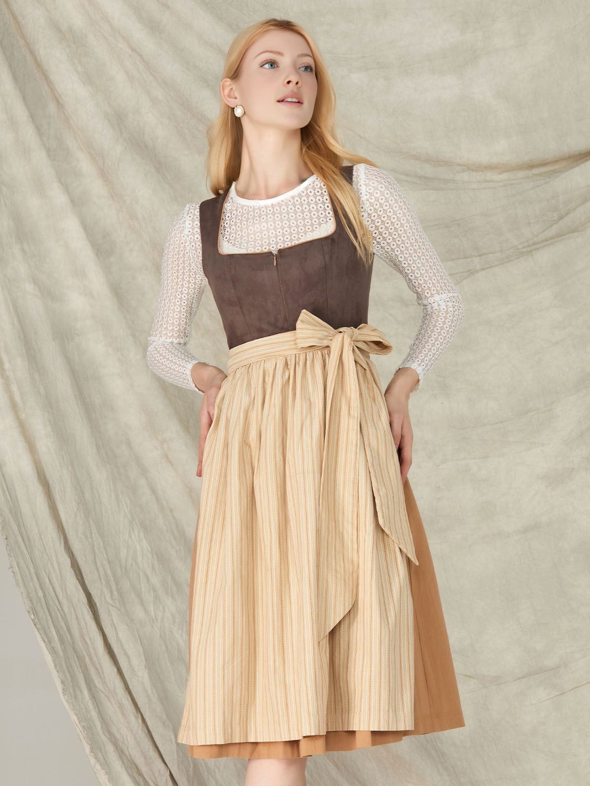Dirndl Samt Pink