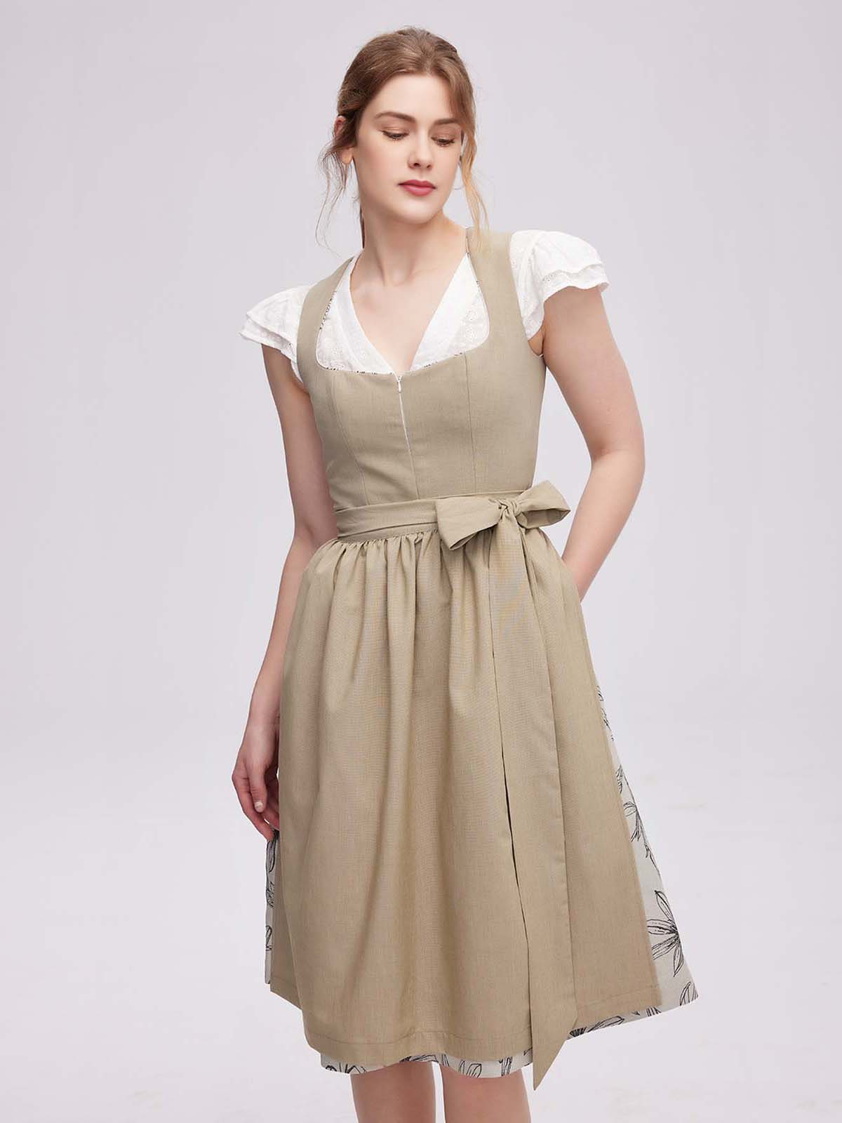 Dirndl Midi Hellblau